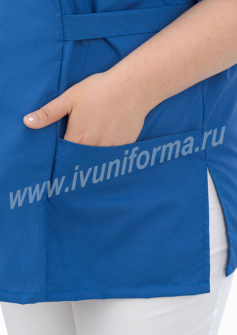 Блуза медицинская цветная "Вилора" (size +)